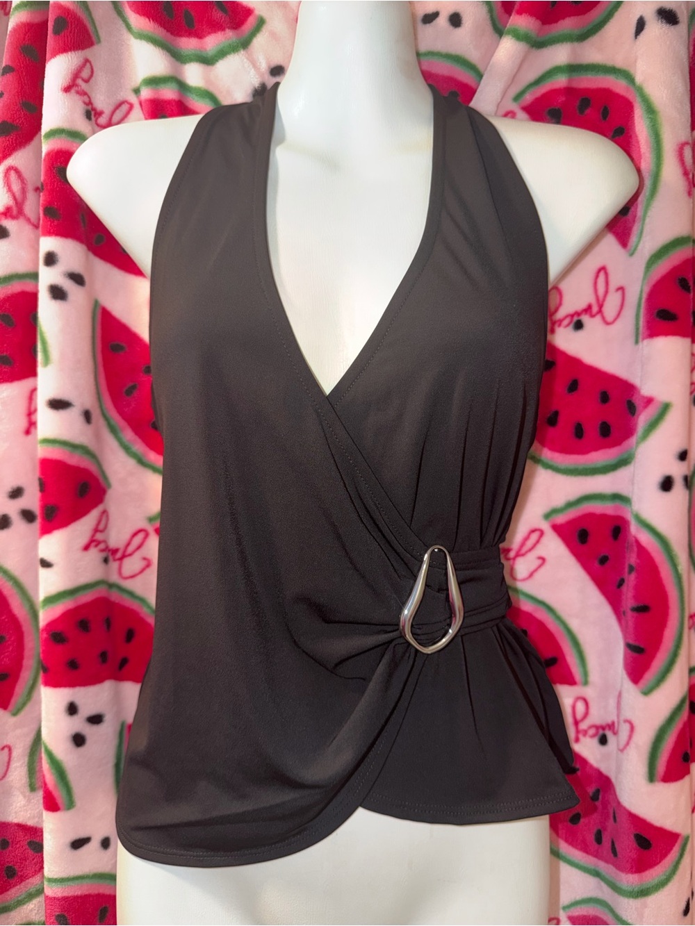 🖤 wild fable Y2K Halter Wrap Camisole with Buckle